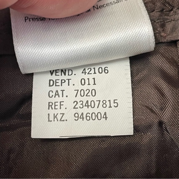 Eddie Bauer Herringbone Trousers Wool Blend Women's 6T Brown Dress Pants Slacks - Picture 14 of 15